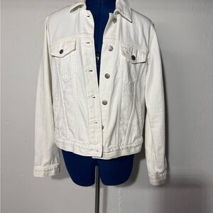 Classic White Denim Jacket
